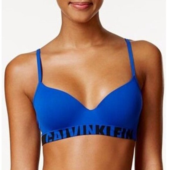 Calvin Klein Seamless Logo Demi Bra & Thong Underwear 36D/Medium Set - Picture 3 of 14